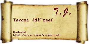 Tarcsi József névjegykártya