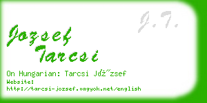 jozsef tarcsi business card